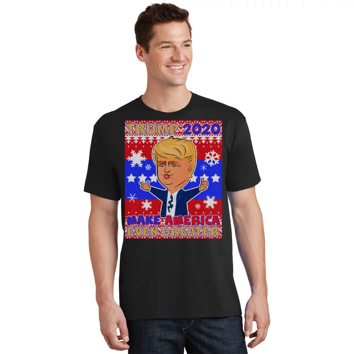 Trump Make America Even Greater Ugly Christmas Sweater T-Shirt