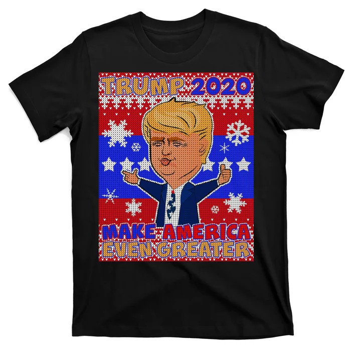 Trump Make America Even Greater Ugly Christmas Sweater T-Shirt