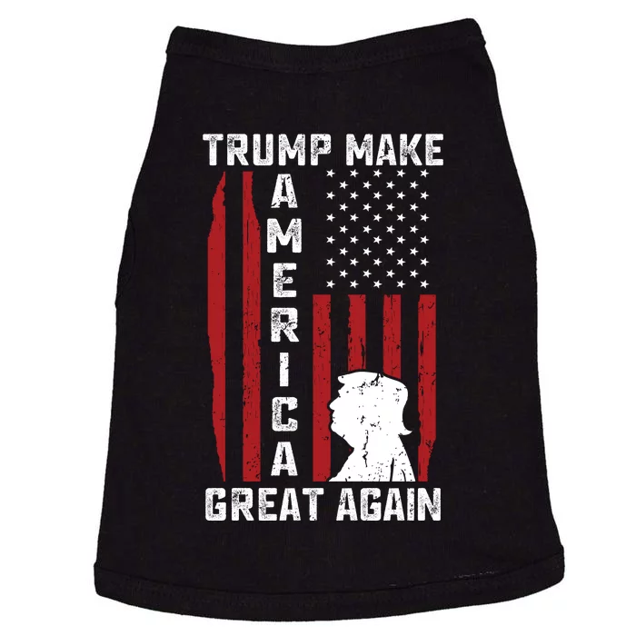 Trump Make America Great Again Distress Flag Doggie Tank