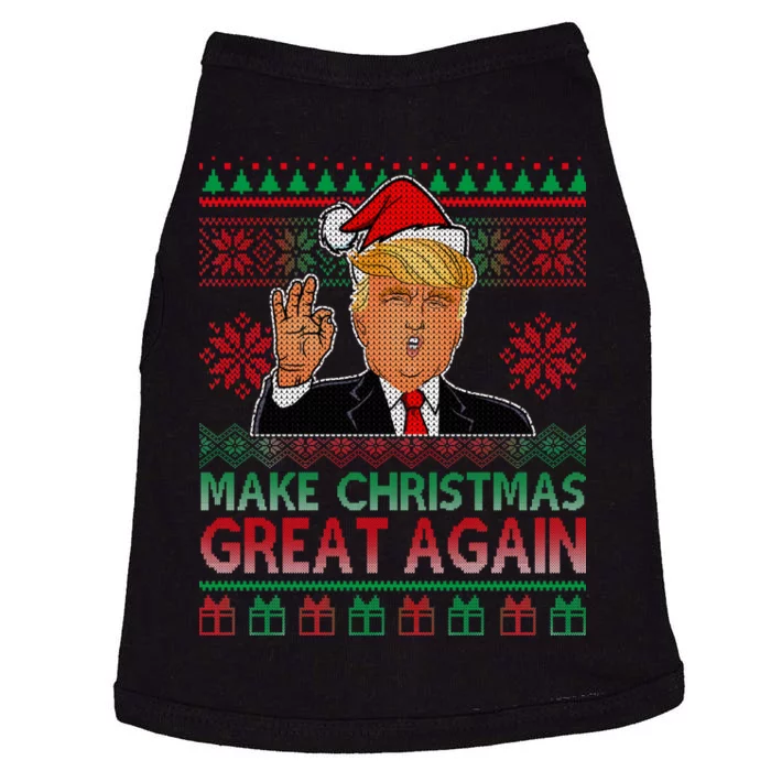 Trump Make Christmas Great Again Ugly Doggie Tank