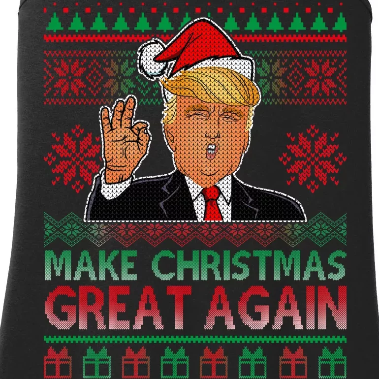 Trump Make Christmas Great Again Ugly Ladies Essential Tank