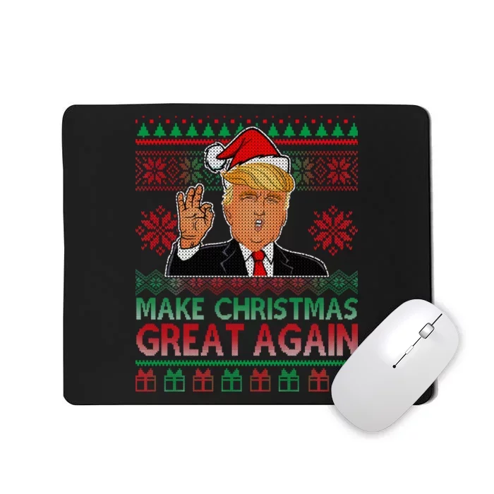 Trump Make Christmas Great Again Ugly Mousepad