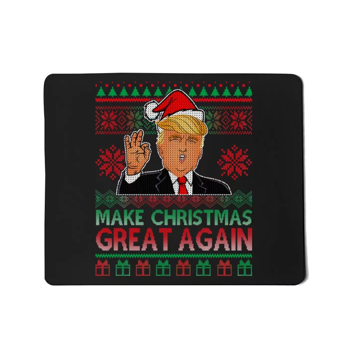 Trump Make Christmas Great Again Ugly Mousepad