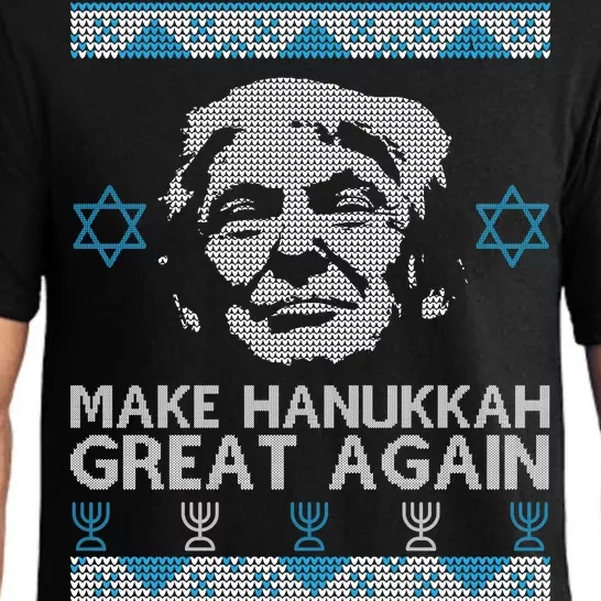 Trump Make Hanukkah Great Again Ugly Pajama Set