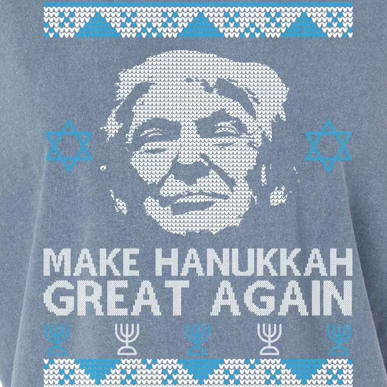 Trump Make Hanukkah Great Again Ugly Garment-Dyed Women's Muscle Tee