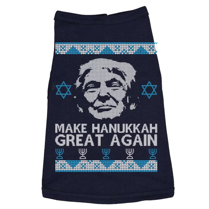 Trump Make Hanukkah Great Again Ugly Doggie Tank