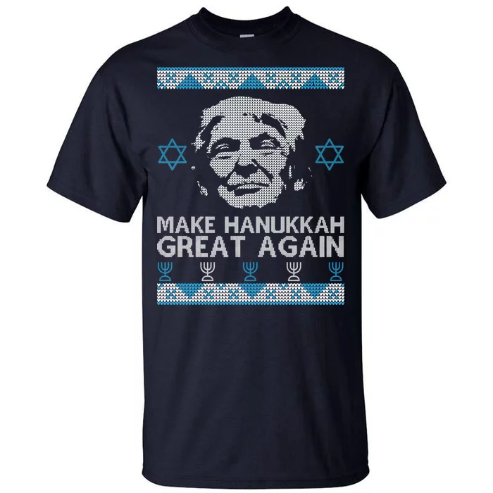 Trump Make Hanukkah Great Again Ugly Tall T-Shirt