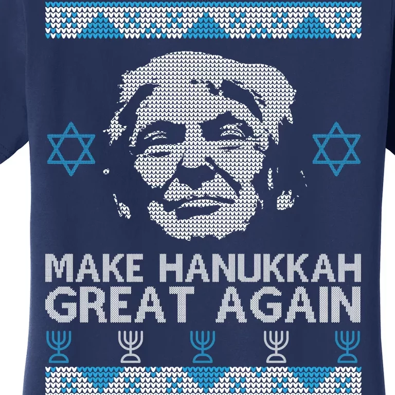 Trump Make Hanukkah Great Again Ugly Women's T-Shirt