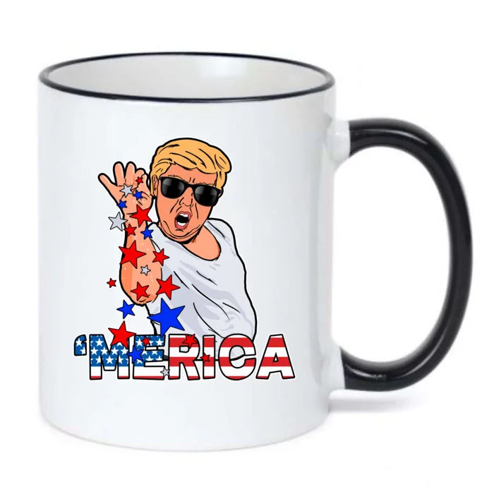 Trump Merica Salt Bae Black Color Changing Mug