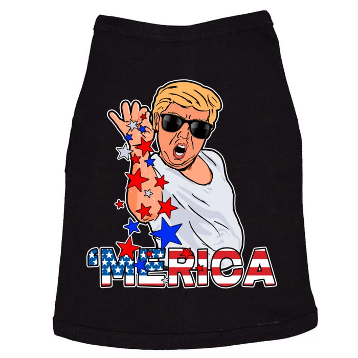 Trump Merica Salt Bae Doggie Tank