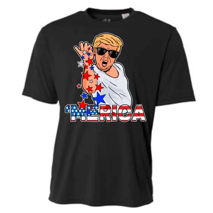 Trump Merica Salt Bae Cooling Performance Crew T-Shirt