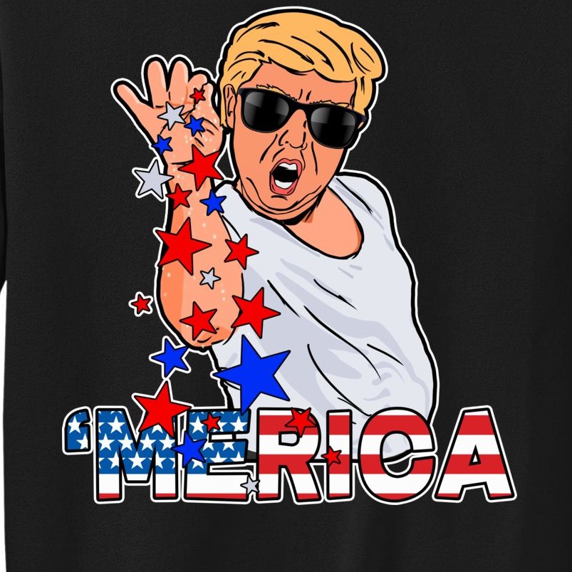 Trump Merica Salt Bae Sweatshirt