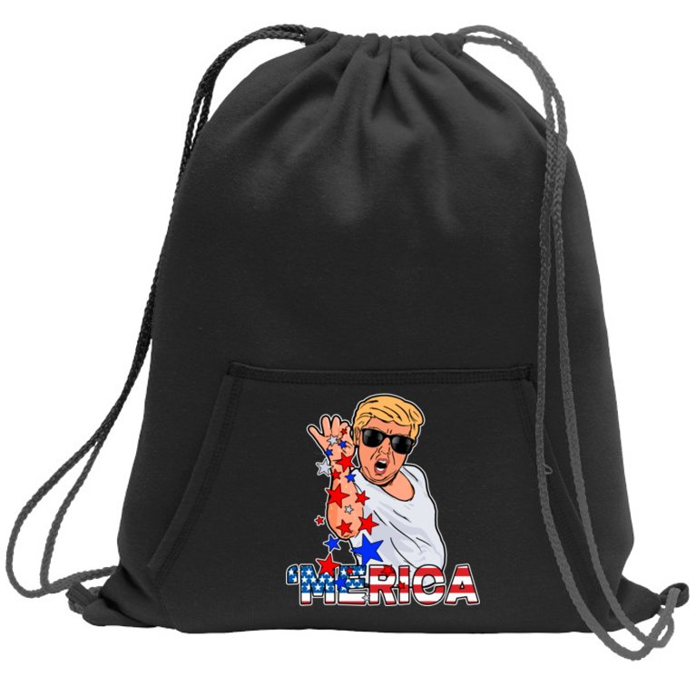 Trump Merica Salt Bae Sweatshirt Cinch Pack Bag