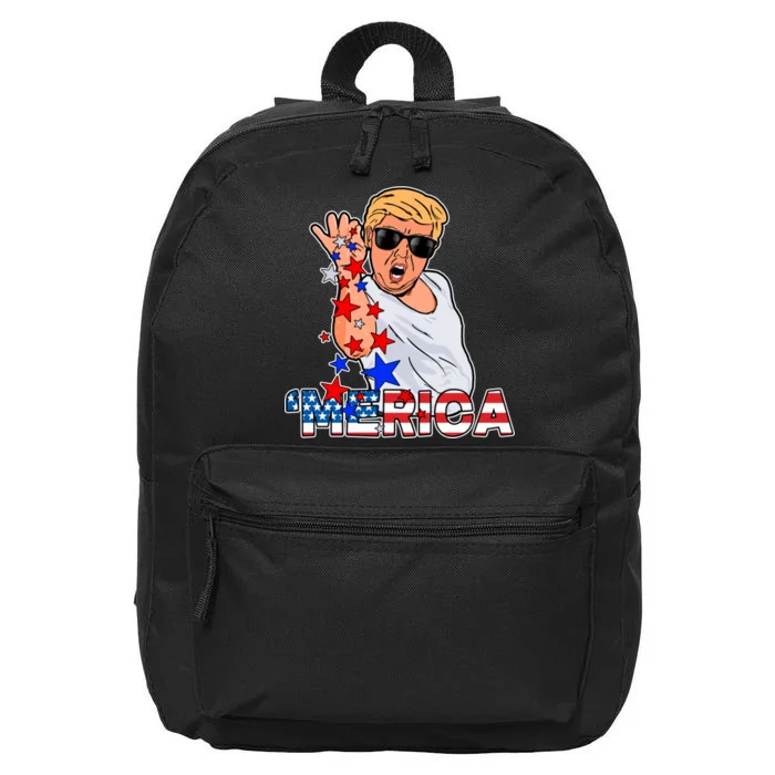 Trump Merica Salt Bae 16 in Basic Backpack