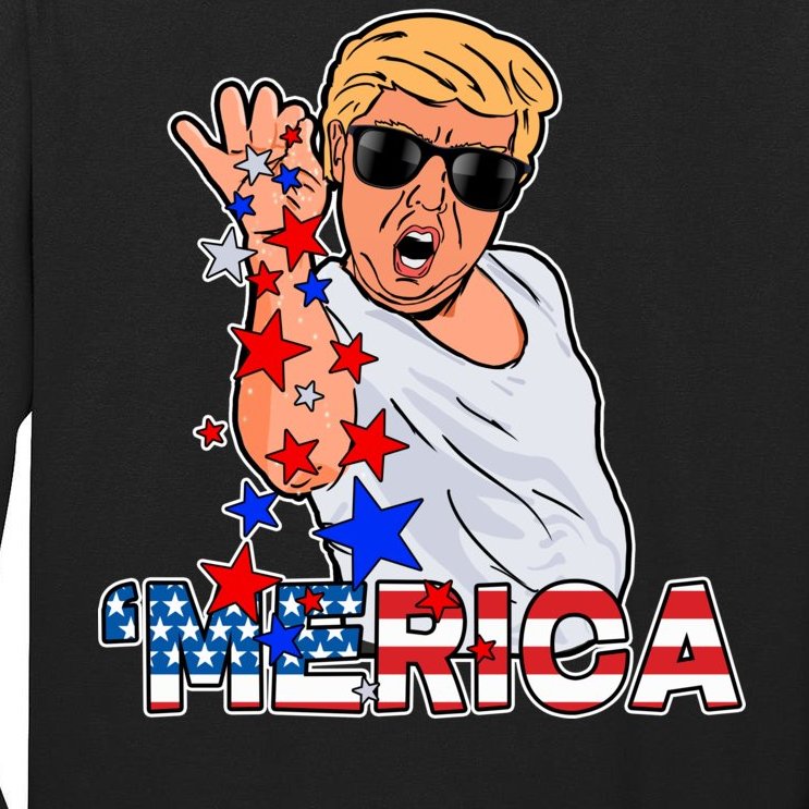 Trump Merica Salt Bae Tall Long Sleeve T-Shirt