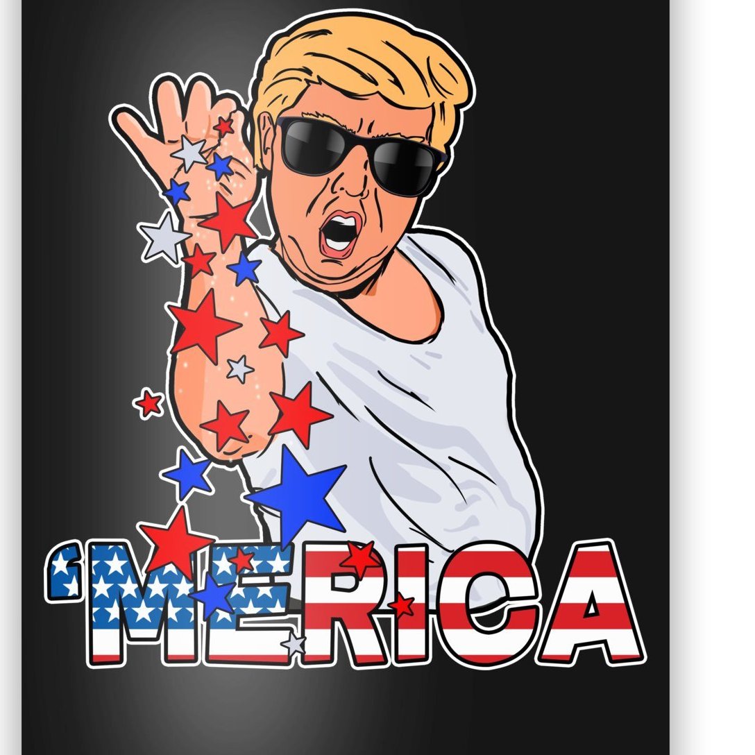 Trump Merica Salt Bae Poster