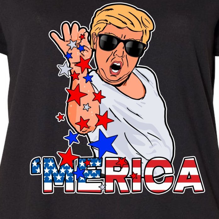 Trump Merica Salt Bae Women's Plus Size T-Shirt