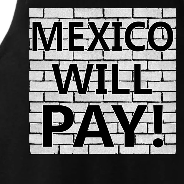 Trump Mexico Will Pay For The Wall Classy News Ladies Tri-Blend Wicking Tank