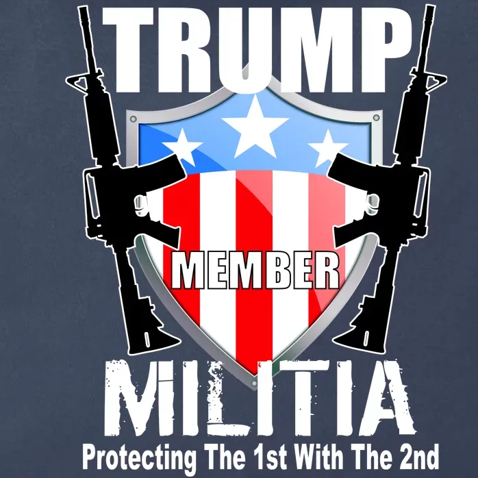 Trump Militia Protecting The 1st With 2nd Zip Tote Bag