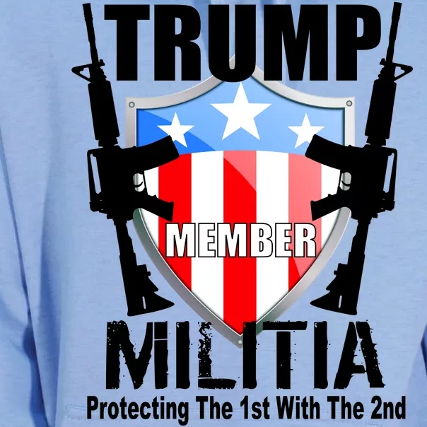 Trump Militia Protecting The 1st With 2nd Unisex Surf Hoodie