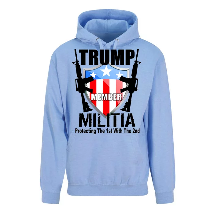 Trump Militia Protecting The 1st With 2nd Unisex Surf Hoodie