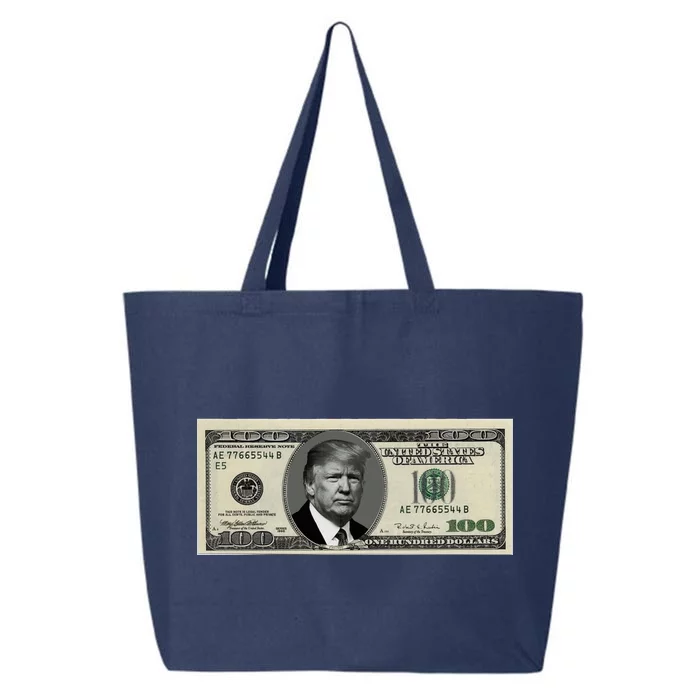 Trump Money Hundred Dollar Bill $100 25L Jumbo Tote