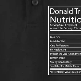 Trump Nutrition Facts Make America Great Dry Zone Grid Performance Polo