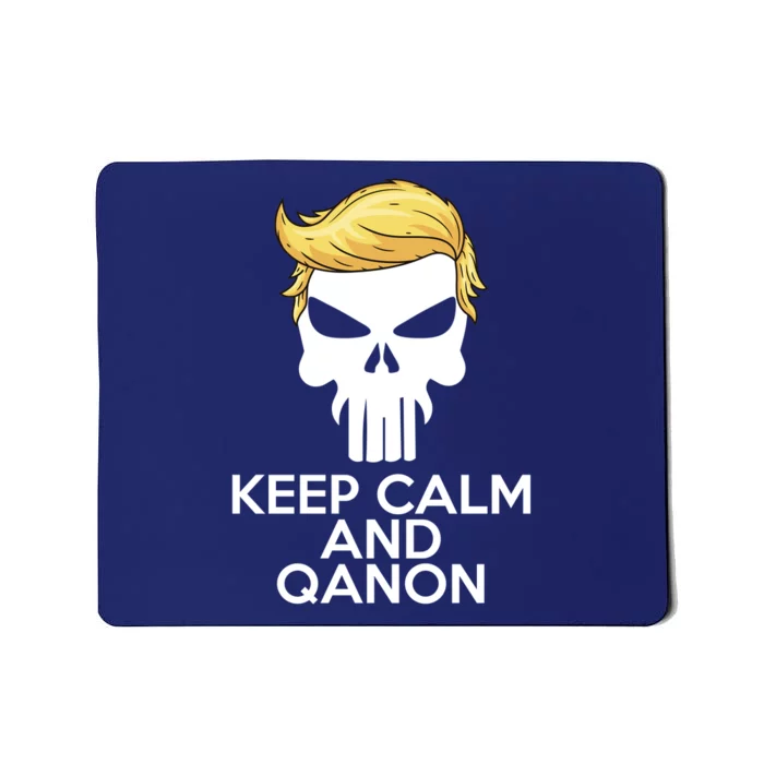 Trump Punisher Skull Keep Calm And Qanon Mousepad