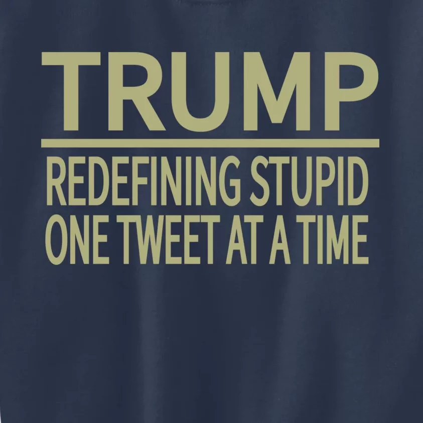 Trump Redefining Stupid Kids Sweatshirt