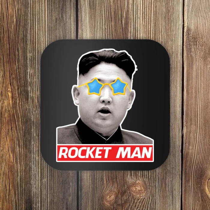 Trump Rocket Man Kim Jong Un Coaster