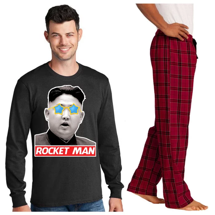 Trump Rocket Man Kim Jong Un Long Sleeve Pajama Set