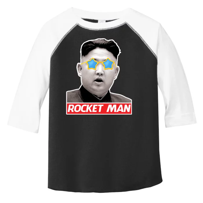 Trump Rocket Man Kim Jong Un Toddler Fine Jersey T-Shirt