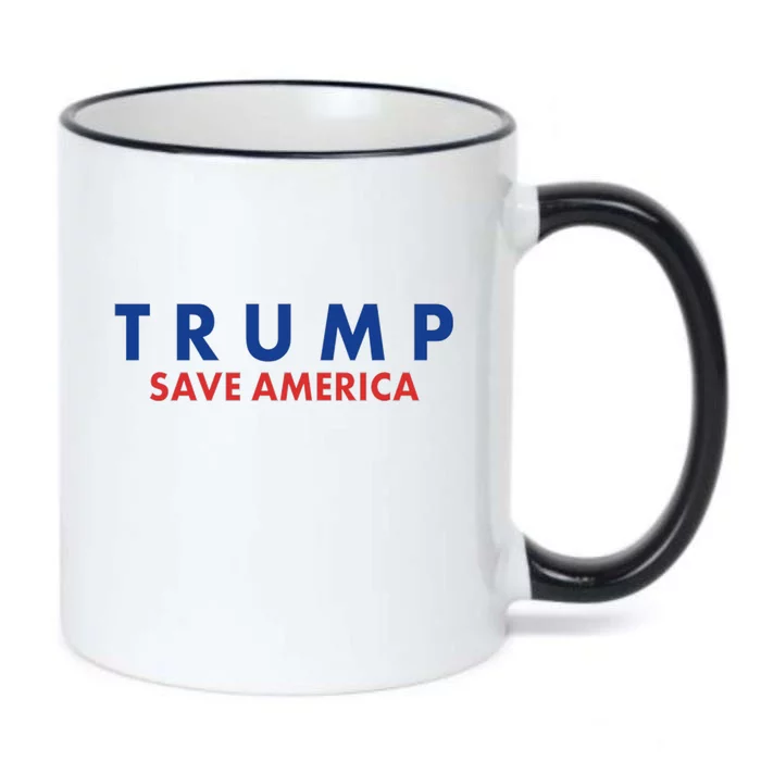 Trump Save American Logo Black Color Changing Mug