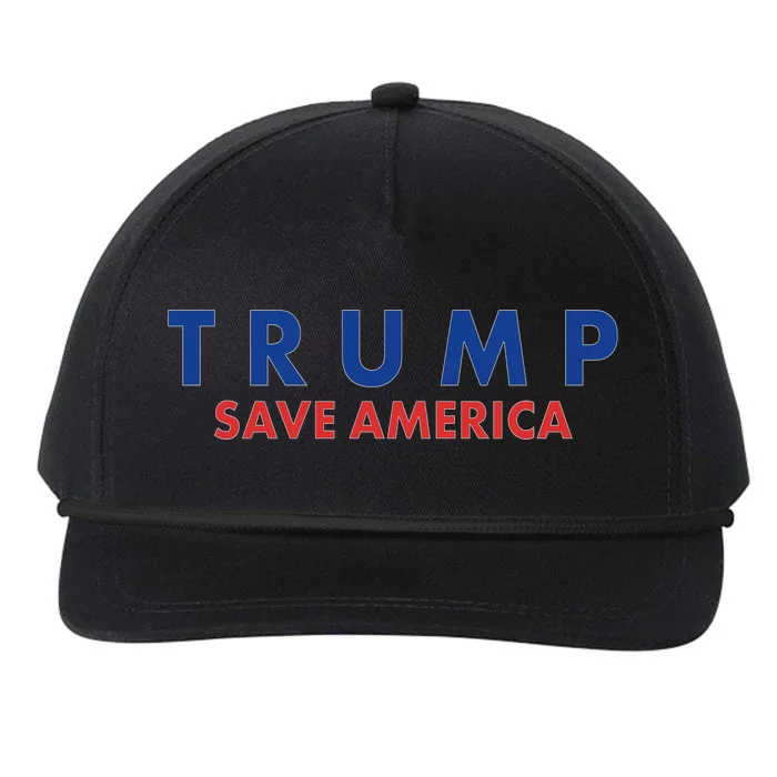 Trump Save American Logo Snapback Five-Panel Rope Hat