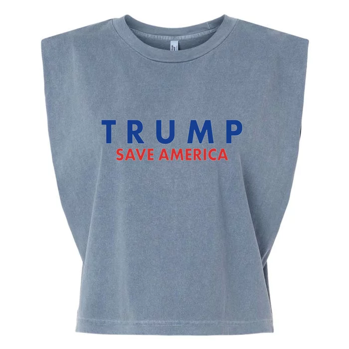 Trump Save American Logo Garment-Dyed Women's Muscle Tee