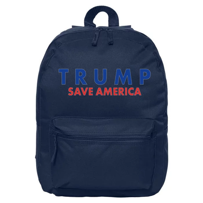 Trump Save American Logo 16 in Basic Backpack