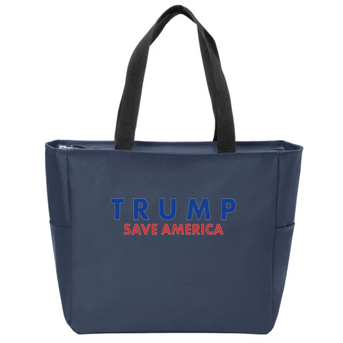 Trump Save American Logo Zip Tote Bag