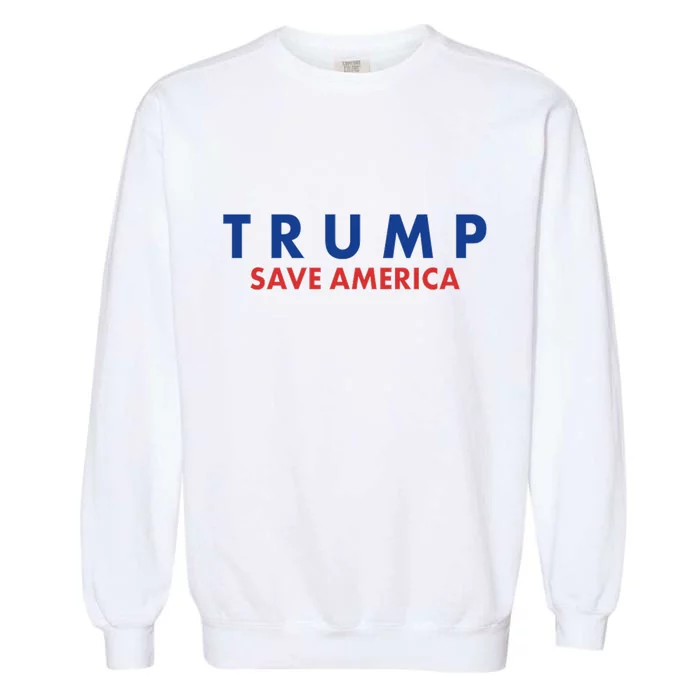 Trump Save American Logo Garment-Dyed Sweatshirt