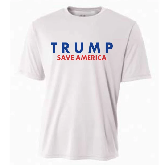 Trump Save American Logo Cooling Performance Crew T-Shirt