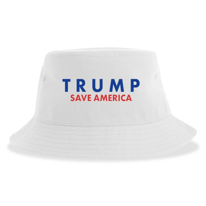 Trump Save American Logo Sustainable Bucket Hat