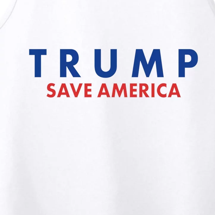 Trump Save American Logo Performance Tank