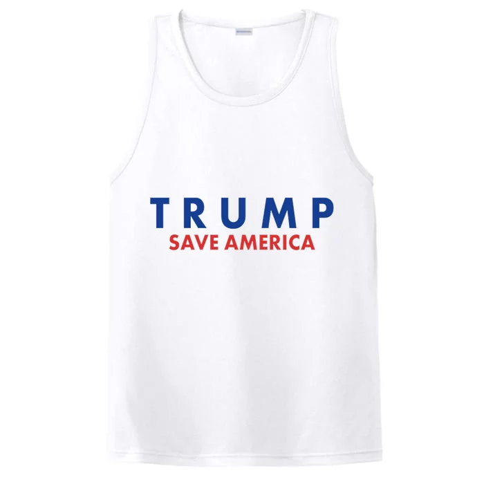 Trump Save American Logo Performance Tank