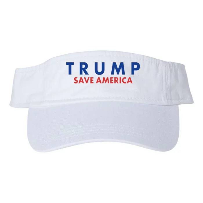 Trump Save American Logo Valucap Bio-Washed Visor