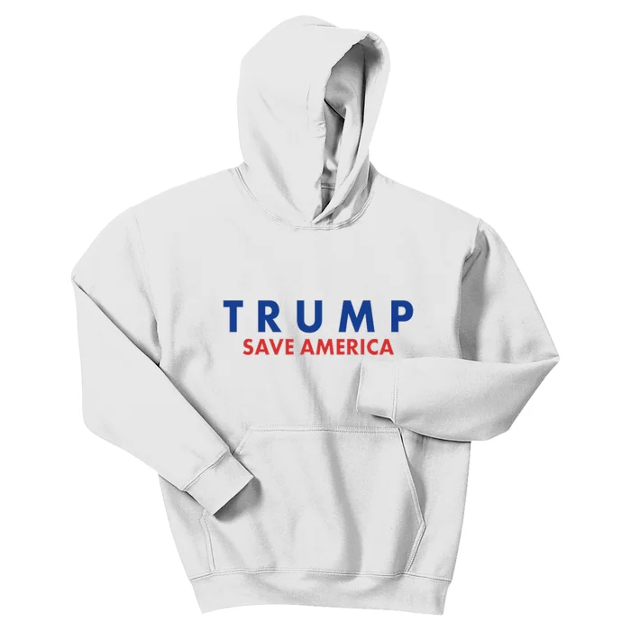 Trump Save American Logo Kids Hoodie