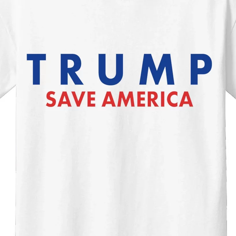 Trump Save American Logo Kids T-Shirt