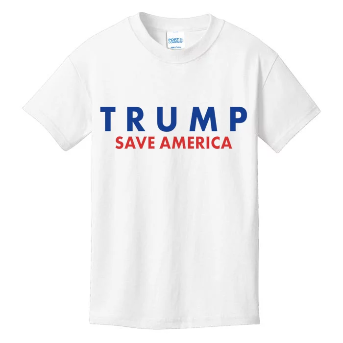 Trump Save American Logo Kids T-Shirt