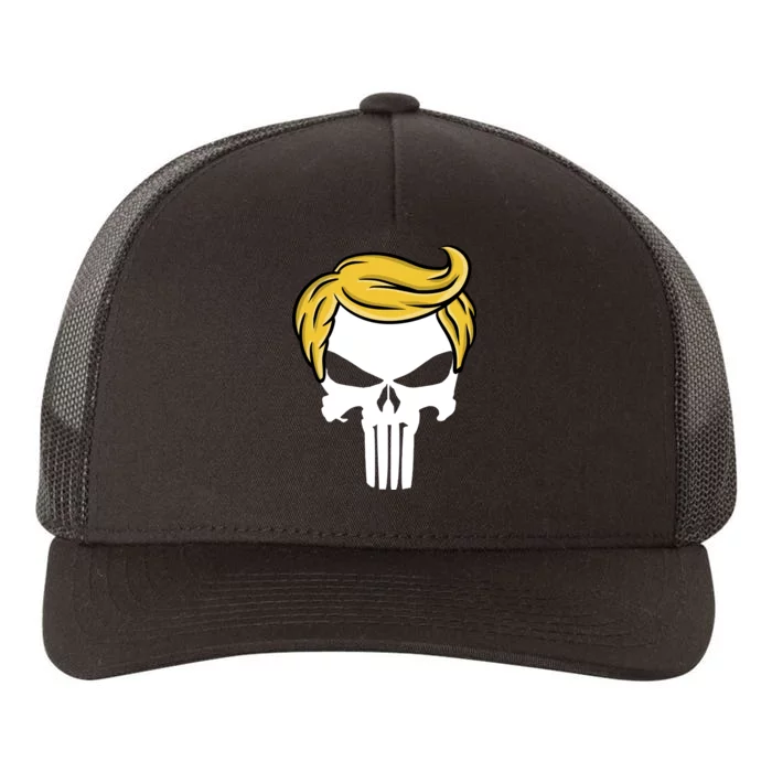 Trump Skull Yupoong Adult 5-Panel Trucker Hat