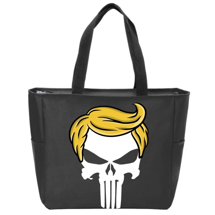 Trump Skull Zip Tote Bag