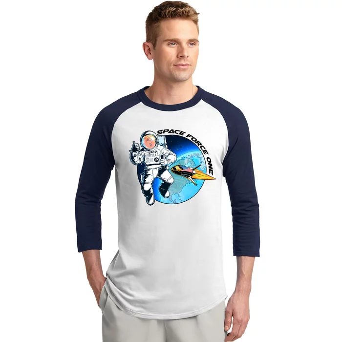 Trump Space Force One Baseball Sleeve Shirt