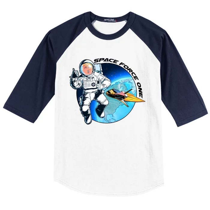 Trump Space Force One Baseball Sleeve Shirt